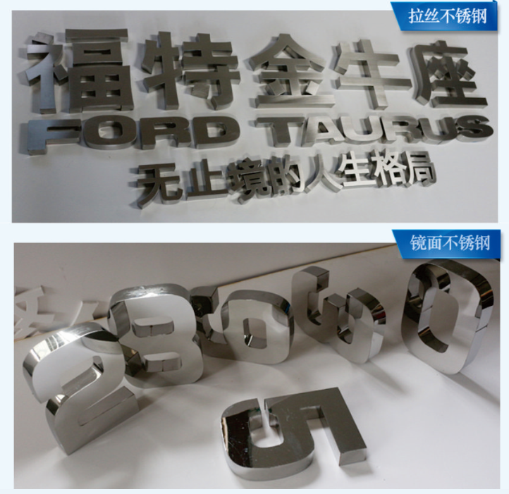 斗门不锈钢字
